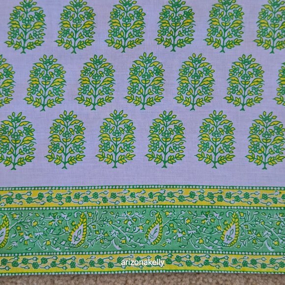 Calypso St. Barth Cotton Sarong Scarf Beads Green - Picture 12 of 15